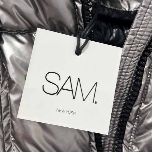 Sam GIRLS' SOHO BELTED DOWN PUFFER JACKET - LITTLE KID IN GUNMETAL - Picture 5 of 12